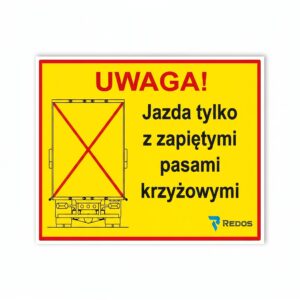 Naklejka Pasy Krzyżowe REDOS 17cm x 12 cm
